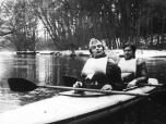 (3/27): Brda - Marian i Wojtek w przykładnie założonych kapokach.<br>1985-03