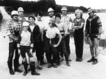 (9/27): Piława - na trasie Łubowo - Dobrzyca, fotka naszej grupy.<br>1985-06