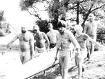 (16/27): Drwęca - Po około 2 km płynięcia przenoszeniez mznelami okolo 400 m. <br>1985-08
