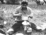 (9/38): Zgłowiączka - Wojciech przy obiadku.<br>1986-04