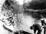 (22/27): Spreewald - w miejscowości Neudiensek rozpoczynamy spływ.<br>1988-10