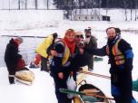 (2/17): Brda - Ola i Mariusz na zimówce.<br>1994-02