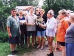 (11/16): £a¼na Struga - 40-lecie p³ywania Prezesa kajakiem.<br>2001-07