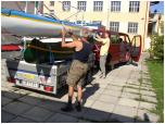 (1/107): Włocławek - ładujemy sprzęt i wyruszamy w trasę do Odmętu.<br>2008-07-26