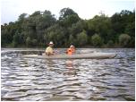 (90/107): Tomek i Michał za Modlinem.<br>2008-08-06