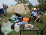 (57/73): Rzeka Warta - biwakowy rozgardiasz. <br>2011-07-19