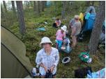 (26/83): Kolejny biwak, tym razem na dziko na wyspie Kangassaari, na jagodzinach i mchach.<br>2014-07-30