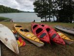 (36/81): Mazury, na starcie sp造wu rodzinnego nad jez. Ublik Ma造<br>2015-07-11