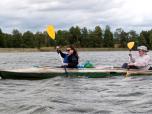 (39/81): Mazury, przepust mi璠zy jeziorami Ublik Ma造 i Ublik WielkiMazury, na jeziorze Bawe軟o<br>2015-07-11