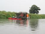(72/111): Narew, spotkanie z tratwą<br>2016-07-12