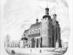 (9/48): Katedra we Włocławku<br>K. Tysson, 1872 r.<br>Widok katedry i placu katedralnego od pn.-zach.