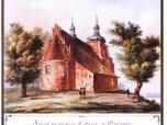 (19/48): Kościół parafialny Ś-go Jana Chrzciciela w Włocławku<br>aut. n.n. (Stanisław T. Chrząński?) 1844-1846 r.<br>Widok kościoła farnego od pn.-wsch. z fragmentem brzegu wiślanego.
