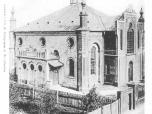 (28/48): Synagoga Włocławek<br>fot. B. Sztejner, przed 1902 r.<br>Widok synagogi widocznej w całej wysokości.